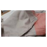 Madison Park Amherst Faux Silk Comforter Set-Casual Contemporary Design All Season Down Alternative Bedding, Matching Shams, Bedskirt, Decorative Pillows, Queen(90"x90"), Coral, 7 Piece (MP10-2320)