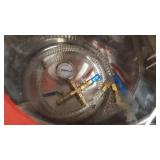 Bestauto 3 Gallon Vacuum Chamber Kit Stainless Steel Degassing Chamber 12L Vacuum Degassing Chamber Kit with 3.6 CFM 1 Stage Vacuum Pump HVAC