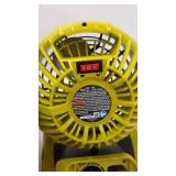 RYOBI ONE+ 18V Portable Bucket Top Misting Fan Kit with 1.5 Ah Battery and 18V Charger