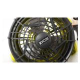 RYOBI ONE+ 18V Portable Bucket Top Misting Fan Kit with 1.5 Ah Battery and 18V Charger