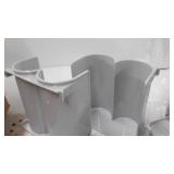 Mdesign Plastic Water Bottle Storage Organizer, 2 Bottles Each, 4 Pack - Gray