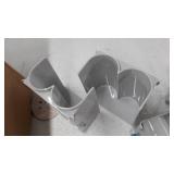 Mdesign Plastic Water Bottle Storage Organizer, 2 Bottles Each, 4 Pack - Gray