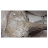 Creative Co-Op 20.5" Resin Standing Figurine with Whitewash Finish Deer