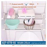 Hershii Tension Shelf Expandable Rod Closet System Heavy Duty Clothes Hanger Adjustable DIY Storage Organizer Shoe Rack