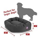 Majestic Pet 40 inch Gray Bagel Dog Bed Products