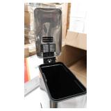 iTouchless SoftStep 3 Gallon Slim Bathroom Step Trash Can with Odor Filter & Removable Inner Bucket, 11 Liter Pedal Stainless Steel Small Garbage Bin for Home, Office, Bedroom, Business, Cubicle