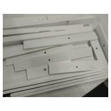 Kieragrace Providence Hadfield Leaning Shelf - White, 18" by 66"