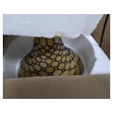 Jonathan Y White Tiffany Torchiere Led Floor Lamp