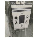 38 L black suitcase