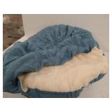 blue dog bed