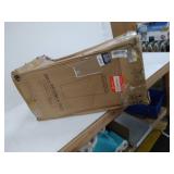 lightweight concrete modern tapered square outdoor planter 28 inch tall black