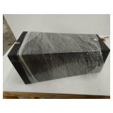 lightweight concrete modern tapered square outdoor planter 28 inch tall black