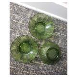 Vintage Green Bowls (set of 3)