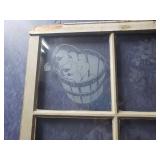 Vintage window-Etched Glass design