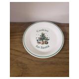 Santa Claus Cookie plate and milk cup