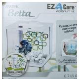 Marina Betta EZ Care 0.5 Gallon Aquarium Starter Kit, White