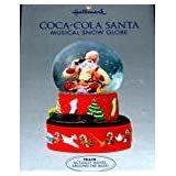 Hallmark 2001 Coco-Cola Santa Musical Snow Globe