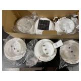 FALOVE 6 Pack Deal - Outdoor Solar Gutter Led Lights - White Sun Power Smart Night Utility Security Light