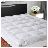 SOPAT Extra Thick Mattress Topper (King), Cooling Mattress Pad Cover, Pillow Top