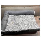 Furhaven Orthopedic CertiPUR-US Certified Foam Pet Beds for Small, Medium, and Large Dogs and Cats - Two-Tone L Chaise, Southwest Kilim Sofa