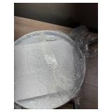 YMLHOME Round Side Table Modern Coffee Table Nightstand Accent Table Wooden Tray