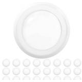 Sunco Lighting 24 Pack 5 Inch / 6 Inch Flush Mount Disk LED Downlight, 6000K Daylight Deluxe, 850 LM