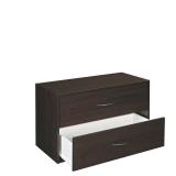 Closetmaid 2 Drawer Storage Organizer, Espresso Laminated