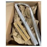 Corner shower curtain rod