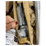 Corner shower curtain rod