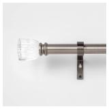 66"x120" Crystal Tulip Curtain Rod Antique Silver - Opalhouse