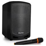 Pyle Bluetooth Karaoke PA Speaker - Indoor / Outdoor Portable Sound System with Wireless Mic, Audio Recording, Rechargeable Battery, USB / SD Reader