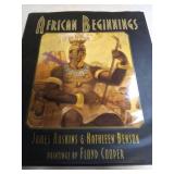 The Book of Kells and African Beginnings Coffee Table Books, Condition Good