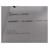 1961 1st Edition Presumed Kansas Vagary by Florence D. George, Condition Good