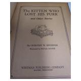 1932 1st Edition Presumed The Kitten Who Lost His Purr by Dorothy W. Hitchner, Condition Fair