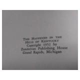 1952 1st Edition Presumed This Happened In The Hills Of Kentucky by John Vogel, Condition VG