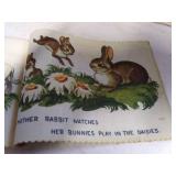 1950 Play With Us cloth Book, Condition VG