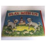 1950 Play With Us cloth Book, Condition VG