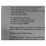 1990 A Christmas Longing by Joni Eareckson Tada, Condition VG