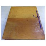 Homemade Boy Scout Scrapbook with Wooden Cover, Condition Good to VG
