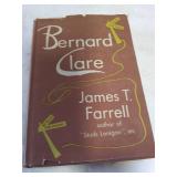 1946 Bernard Clare by James T. Farrell, Condition Fair (Dustcover has damage)