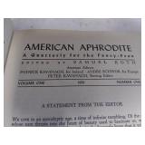 1951 Vol. 1, No. 1 American Aphrodite, Condition Fair (Damage to cover)