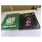 Golf and Stars on Ice Coffee Table Books, Condition Good