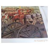 8 Americana Art Prints. Appear to be never used in original tube.