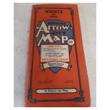 Old Wichita and Vicinity Official Arrow City Map, Condition Good
