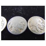 4 Buffalo Nickels