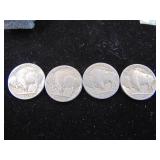 4 Buffalo Nickels