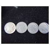 4 Buffalo Nickels