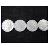 4 Buffalo Nickels