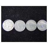 4 Buffalo Nickels