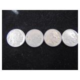 4 Buffalo Nickels